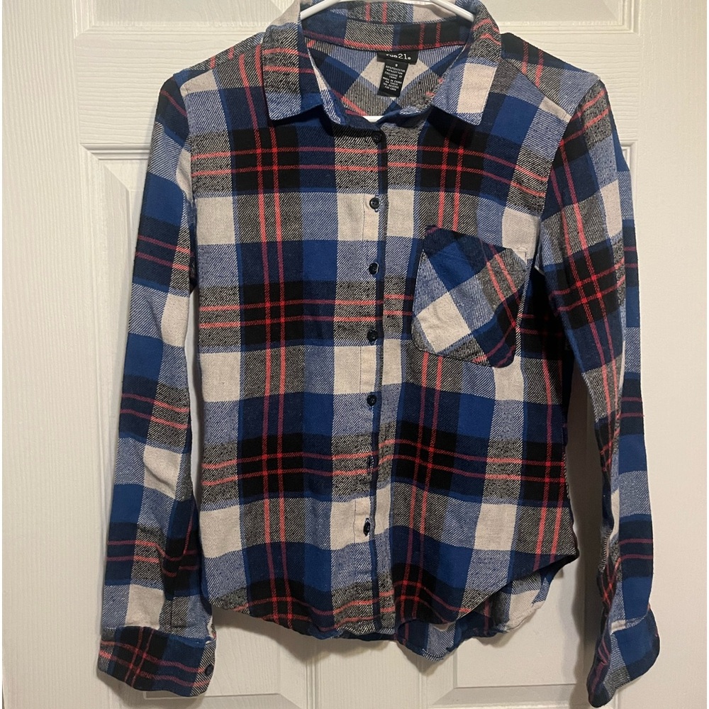 RUE21 PLAID SHIRT - SMALL